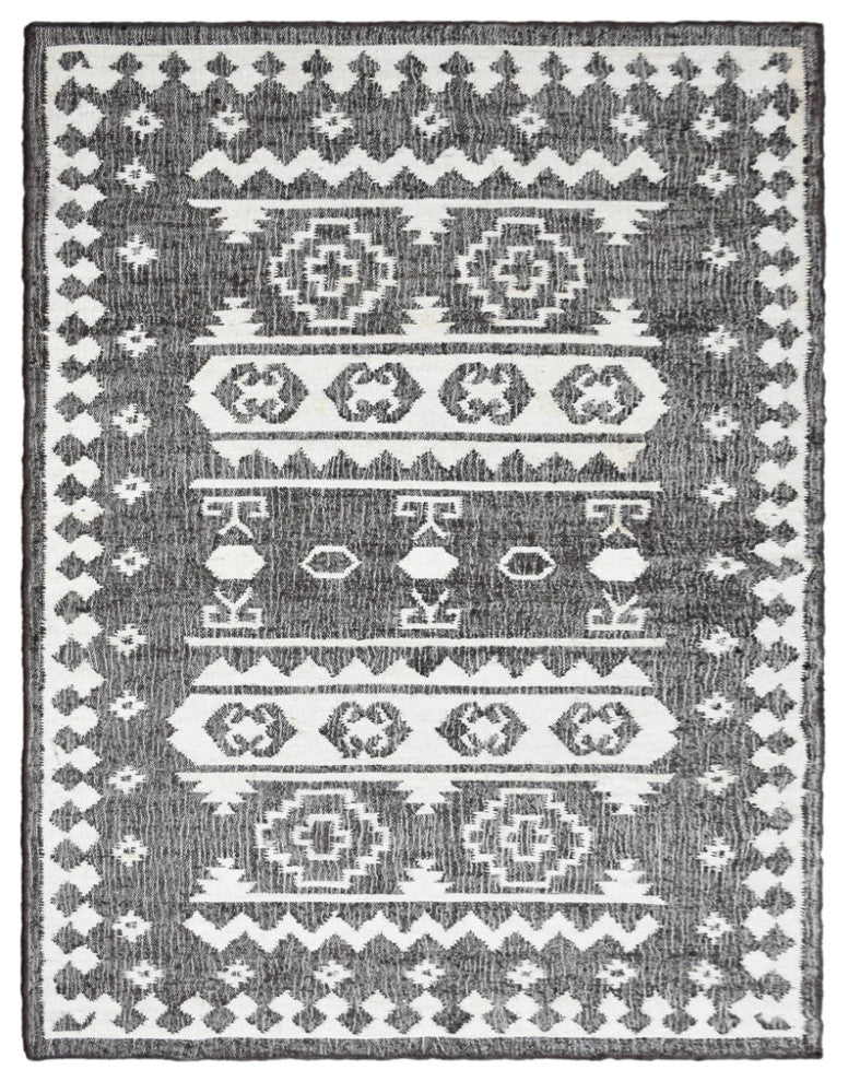 HAND WOVEN JUTE ECO-FRIENDLY AREA RUGS  -Rectangle,White Beige,Oriental Pattern, [Rectangle] 5'x8'