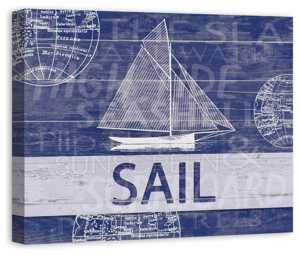 Sail Boal 24x30 Canvas Wall Art