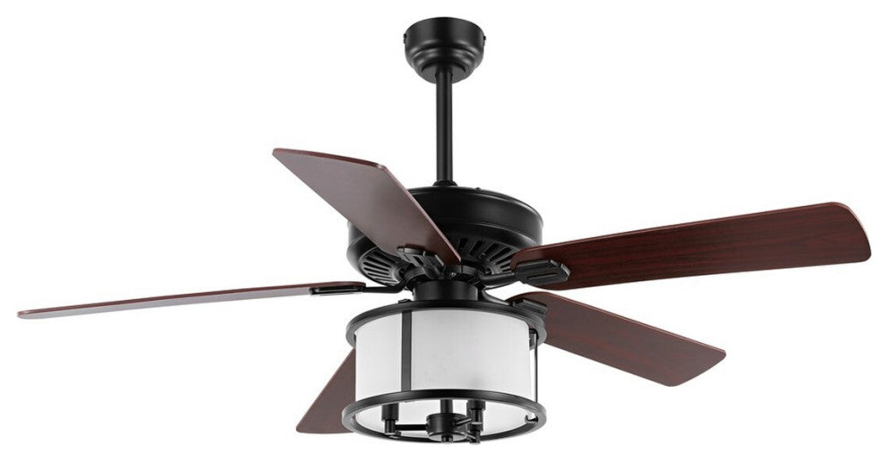 Safavieh Kristos 3Lt 52" Ceiling Fan, Black