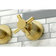 KS8057DX Wall Mount Tub Faucet, Brushed Brass