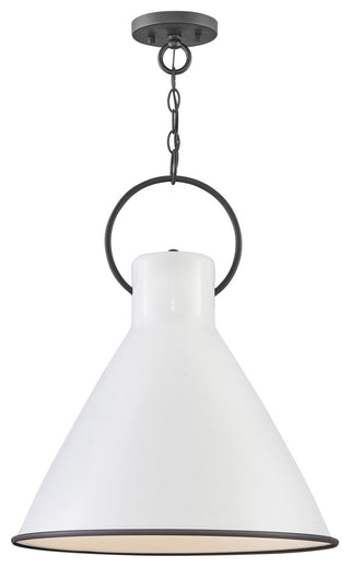 Hinkley Lighting 3555 Winnie 1 Light 18"W Pendant - Polished White / Distressed