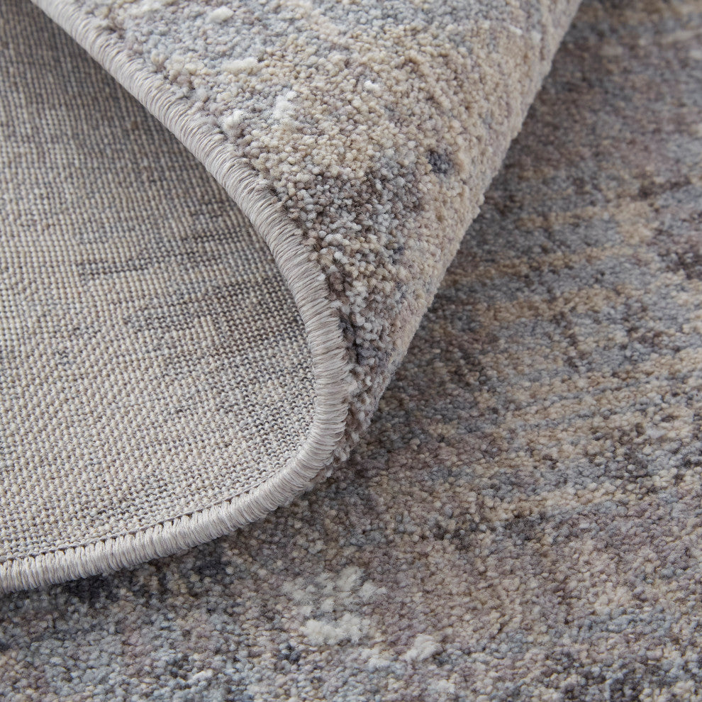 Weave & Wander Inger Rug, Gray/Blue, 1'-8" X 2'-10" Rug