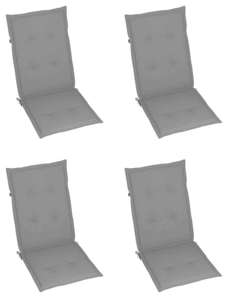 Vidaxl Folding Garden Chairs 3-Piece Set With Cushions Solid Acacia Wood