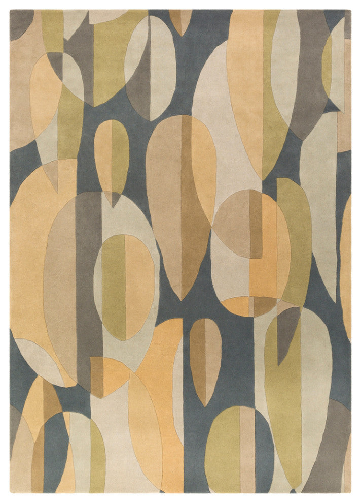 Surya Forum FM-7197 Modern Area Rug, Denim, 10' x 14' Rectangle