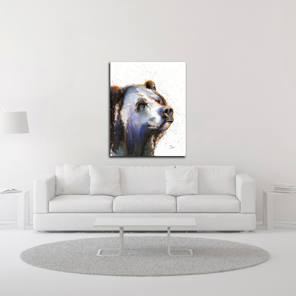 "Bear Portrait" by Eric Sweet, Print on Canvas, 17"x22"