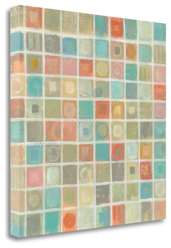 "Sea Glass Mosaic" By Silvia Vassileva, Giclee Print on Gallery Wrap Canvas