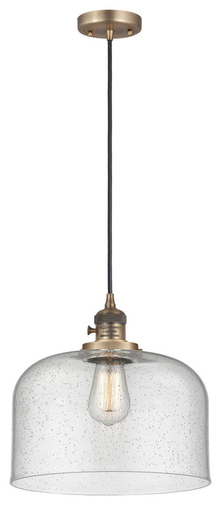 INNOVATIONS 201CSW-BB-G74-L 1-Light Mini Pendant Brushed Brass