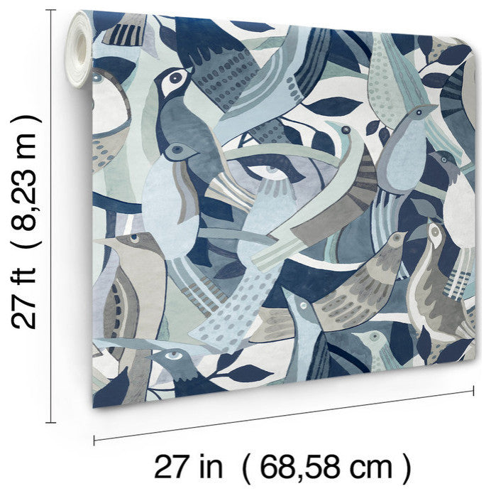 Fauvist Flock Wallpaper