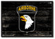 US Army 101st Airborne Military Flag Canvas Print, 13"x19"