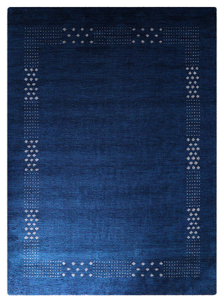 HAND KNOTTED LOOM WOOL ECO-FRIENDLY AREA RUGS - Rectangle, Blue, Contemporary