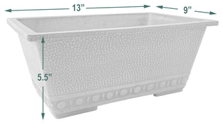 Decorative Window Box, Taupe