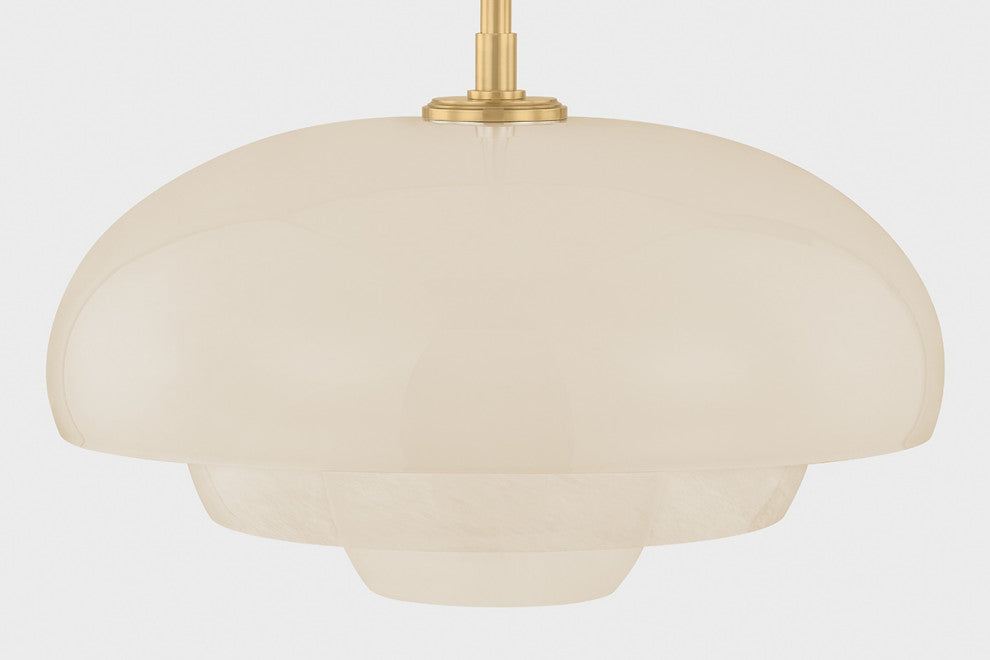 Hudson Valley Lighting Auburndale Pendant, Aged Brass