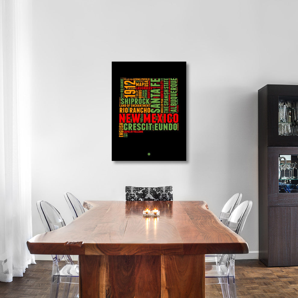 "New Mexico Word Cloud 1" Fine Art Print