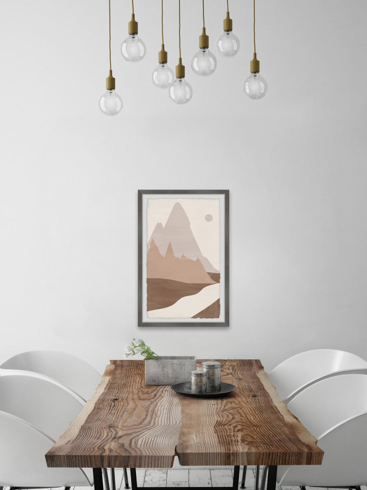 "Triangle Peak" Framed Painting Print, 8x12