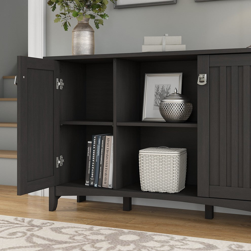 Salinas Storage Cabinet With Doors, Vintage Black