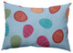 Egg Hunt Easter Decorative Lumbar Pillow, After Rain Blue, 14x20"
