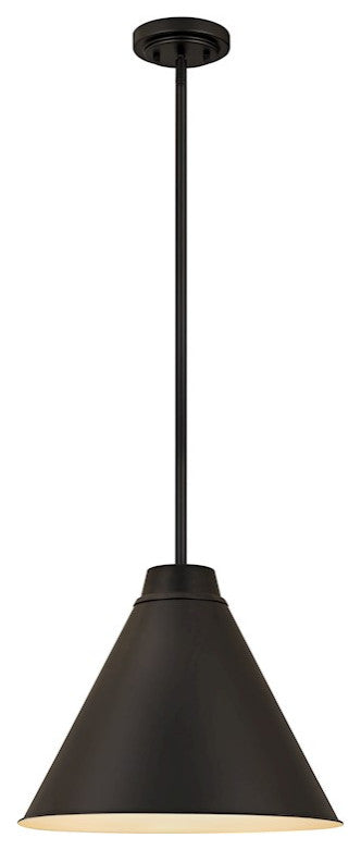 Zlite 6011P18-MB 1-Light Pendant, Matte Black