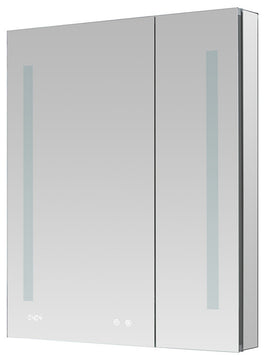 Signature Royale 30" LED Medicine Cabinet Defogger, Adjustable Magnifying Mirror