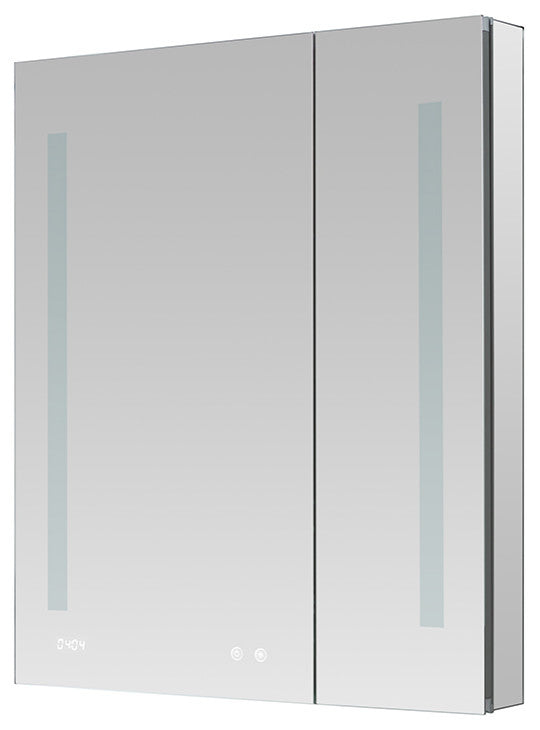 Signature Royale 30" LED Medicine Cabinet Defogger, Adjustable Magnifying Mirror