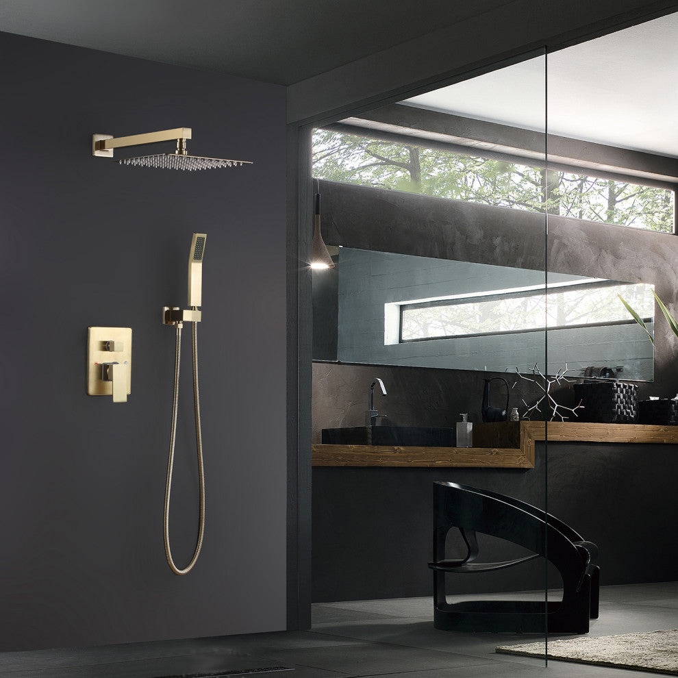 Wall Mounted Complete Shower System with Rough-In Valve