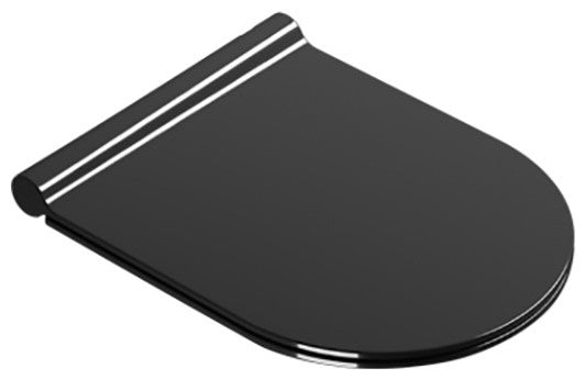 Catalano 5SCSTPNNE Coprivaso Soft-Close Toilet Seat, Black