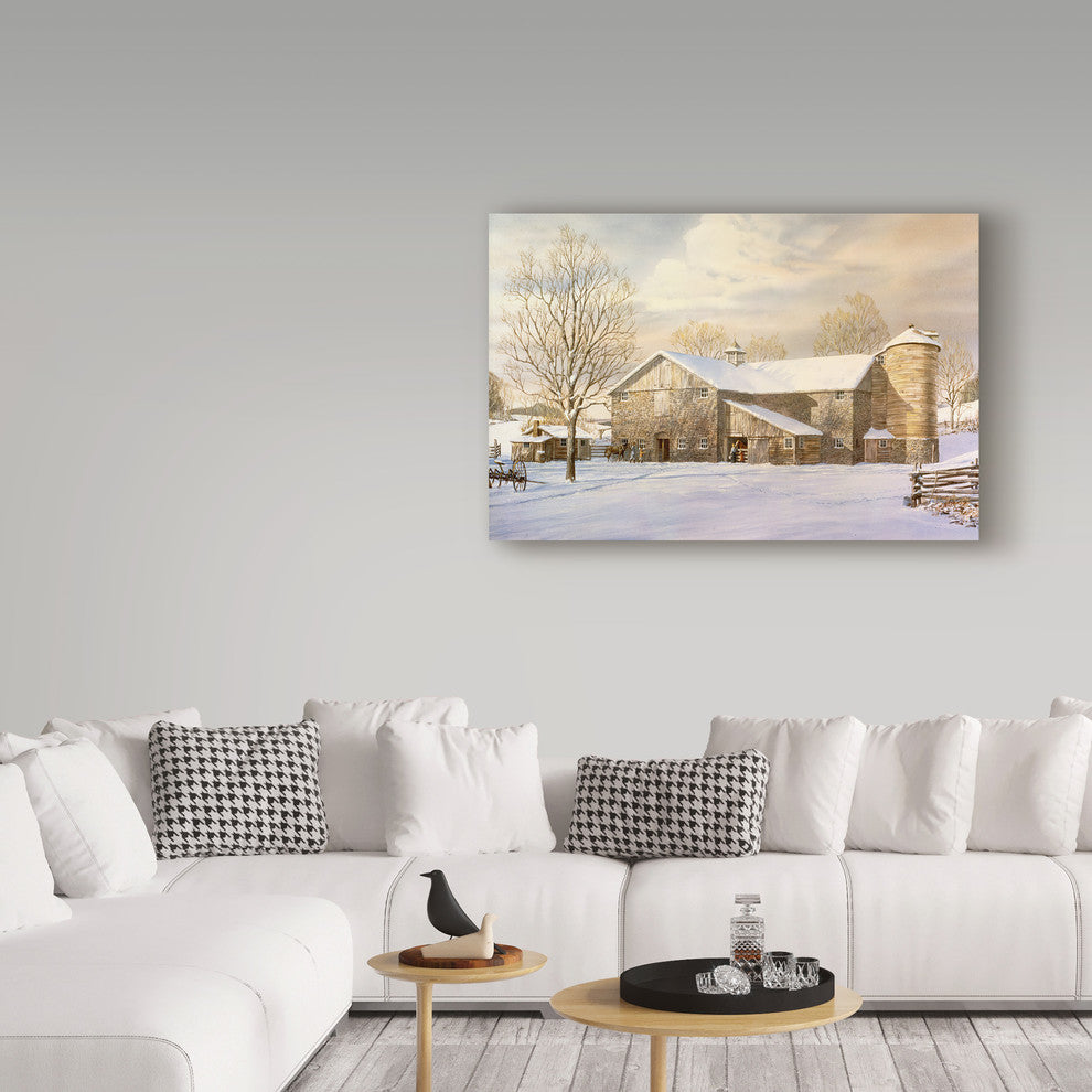 Jack Wemp 'The Men Return' Canvas Art, 19"x12"