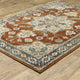 Bastian Oriental Medallion Indoor Area Rug, Rust, 9'10"x12'10"