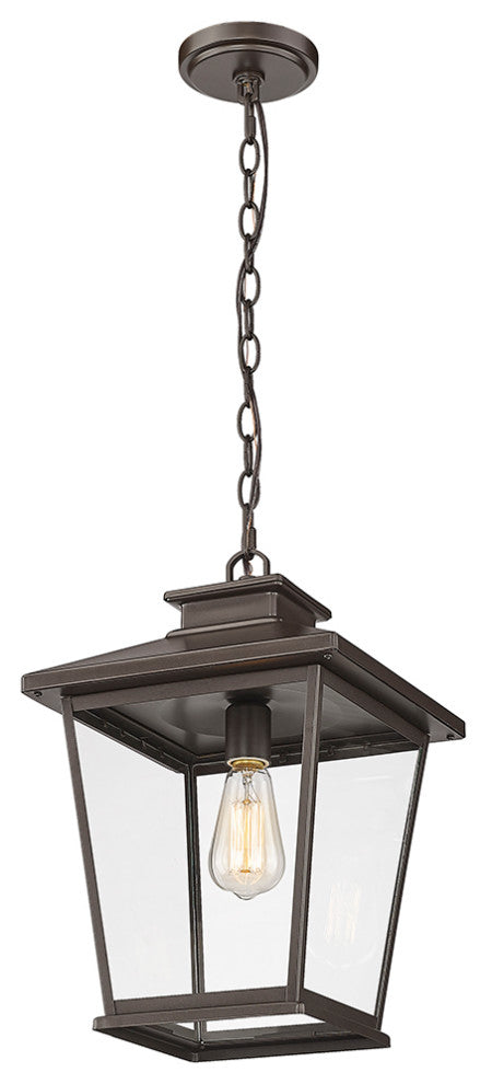 1 Light 11.1" Powder Coat Bronze Outdoor