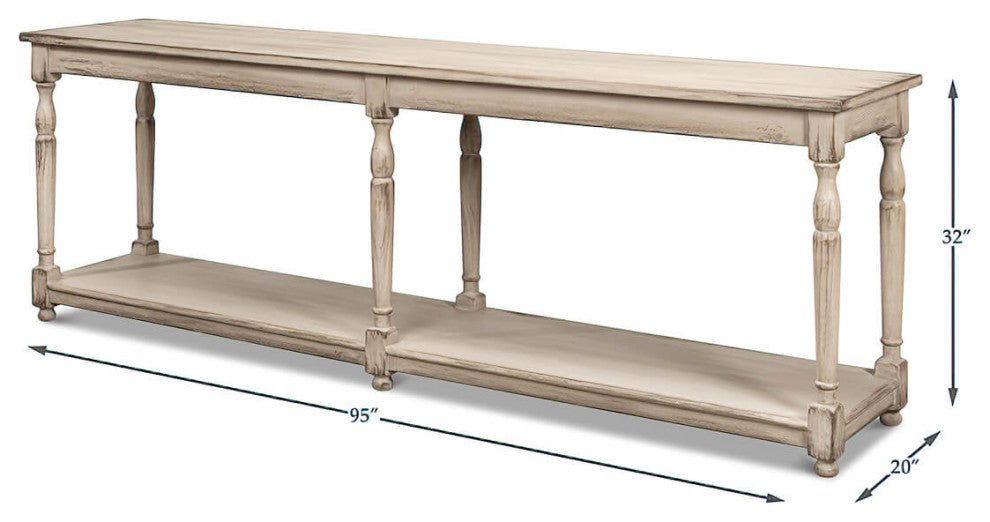 French Provincial Long Console