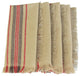Natural Linen Stripe Tea Towels, 14"x22", Set of 4