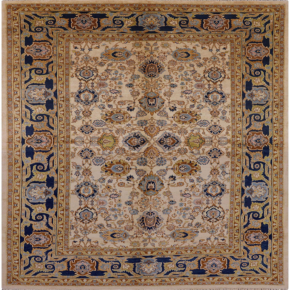 Ahgly Company Indoor Square Mid-Century Modern Area Rugs, 6' Square