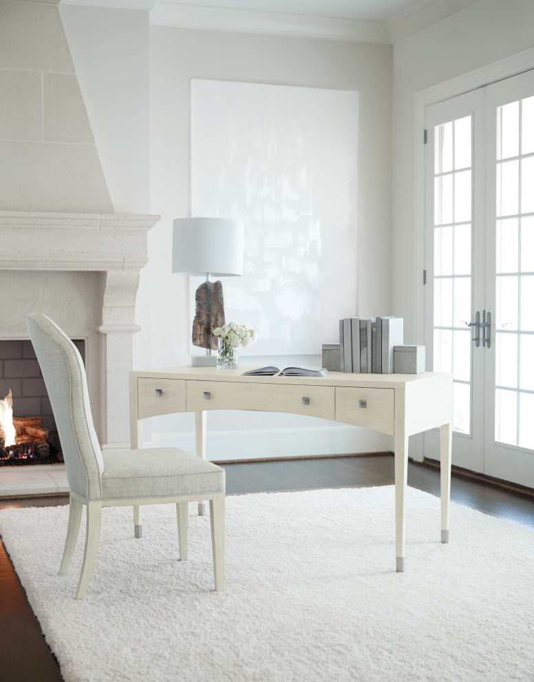 Bernhardt East Hampton Side Chair, Cerused Linen