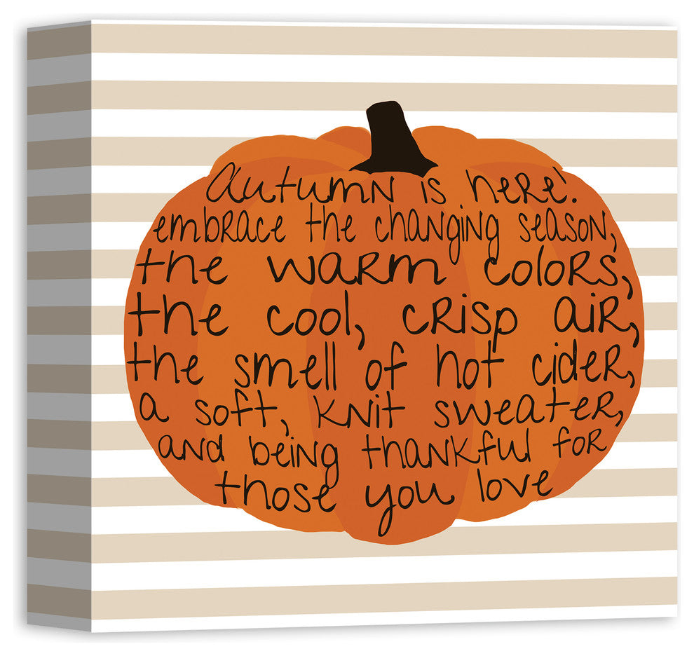 Embrace Autumn 12x12 Canvas Wall Art