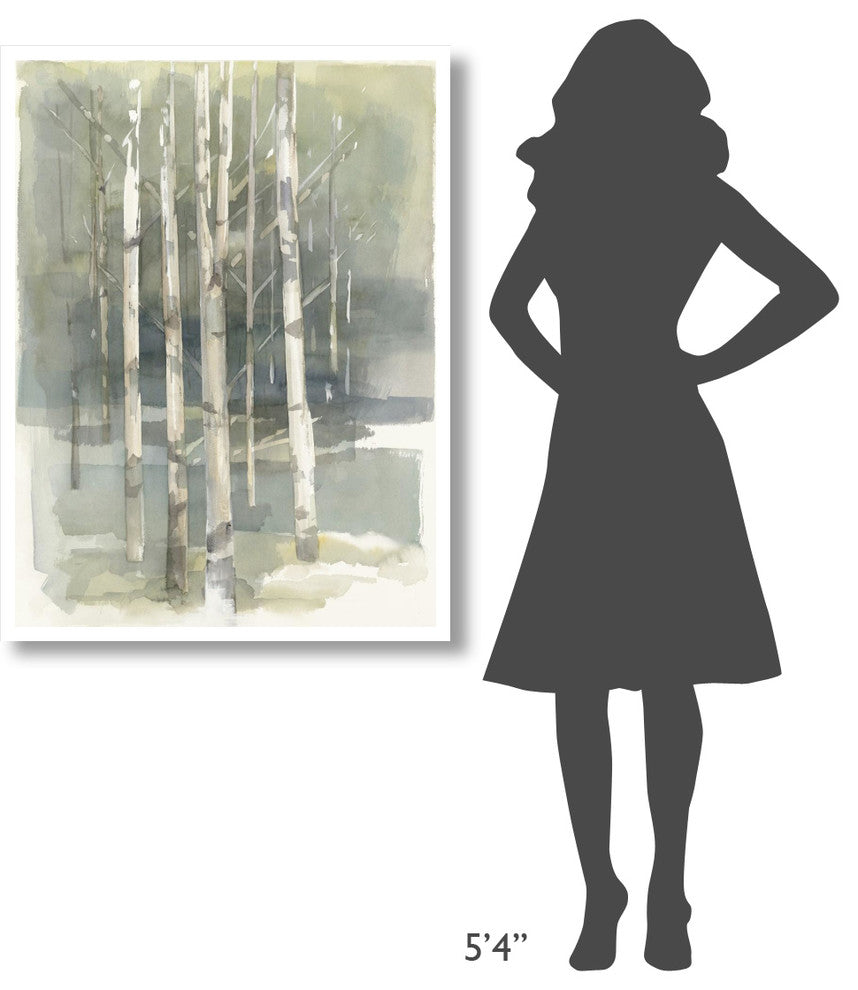 "Birch Grove I Crop" Digital Paper Print by Avery Tillmon, 32"x42"