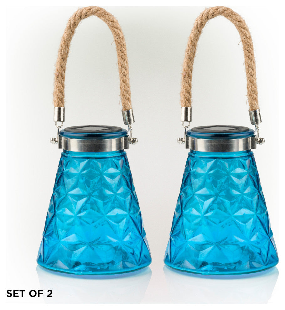 Solar Blue LED Wasp Trap - Set of 2