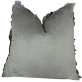 Plutus Brand Ash Handmade Throw Pillow, (Double sided  18" x 18")