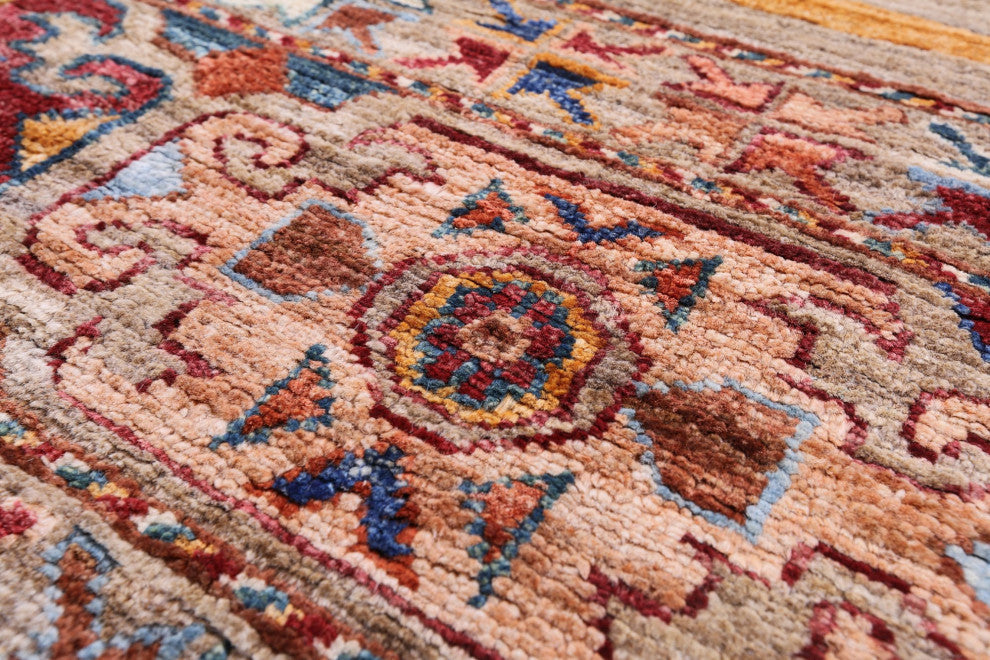 Super Kazak Khorjin Hand Knotted Wool Rug 2' 9" X 4' 0" Q10232