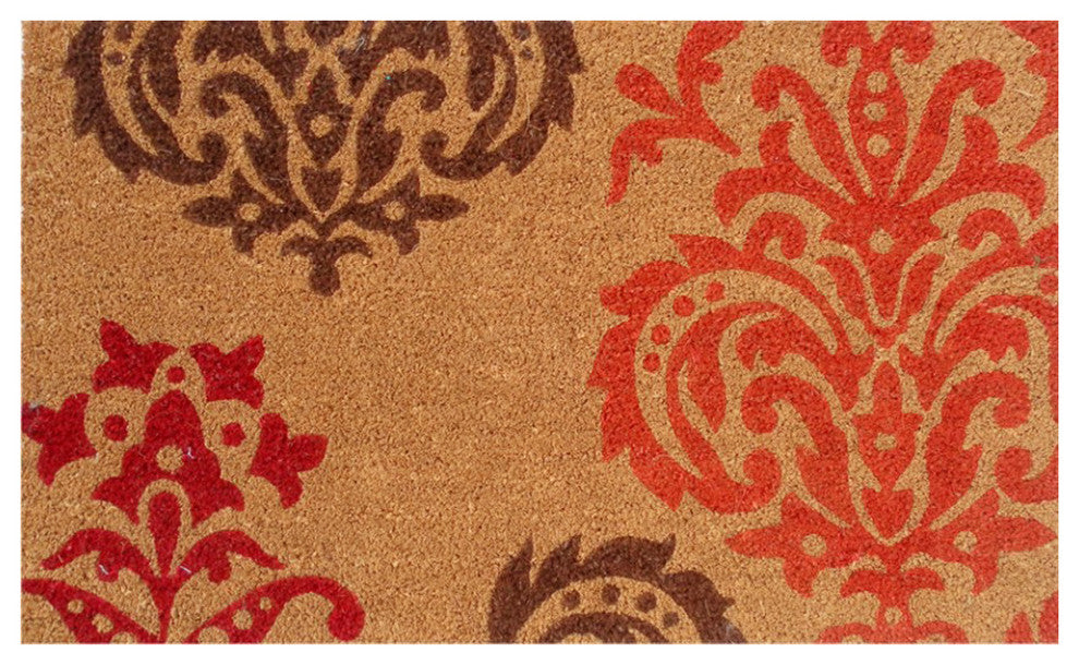 Orange Baroque Doormat