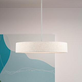 Livex Lighting Venlo 4 Light Brushed Nickel Drum Pendant