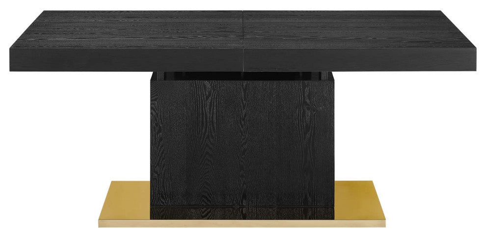 Vector Expandable Dining Table Black Gold -4660