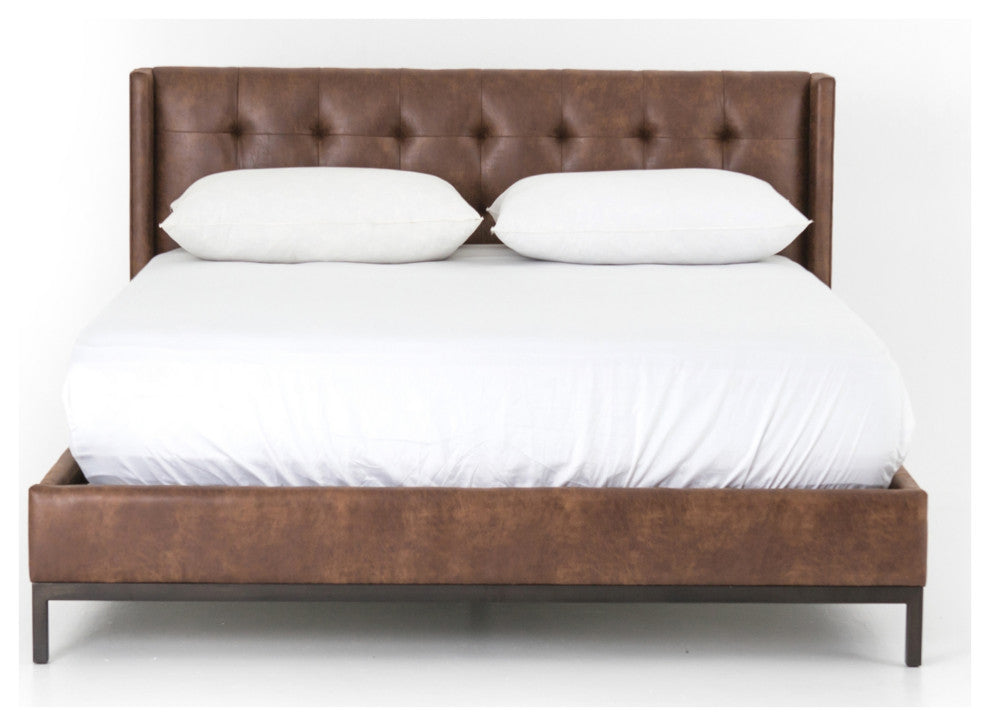 Newhall Bed-Vintage Tobacco-Queen
