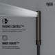 Bowery 59" H x 6" W 4-Jet Shower Panel with Round Shower Head and Tub Filler, Matte Black