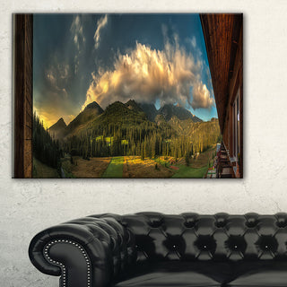 "Outside View From Hotel Room" Wall Art, 40"x30"