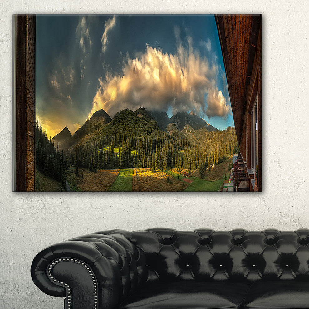 "Outside View From Hotel Room" Wall Art, 40"x30"