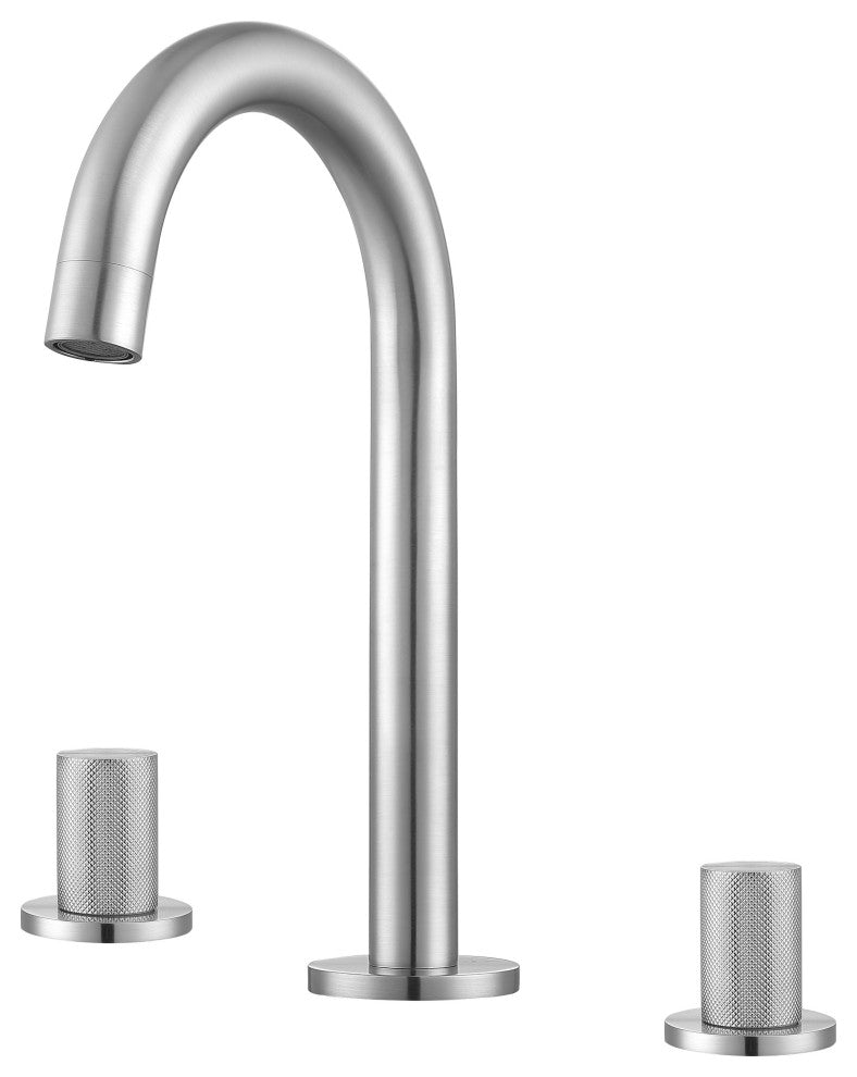 Industria Series Widespread Bathroom Faucet, Brushed Nickel