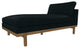 Cantor Leather Chaise, Finish: Fawn, Leather: Midnight