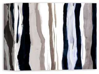 Abstract Gray Tone Lines 8x10 Canvas Wall Art