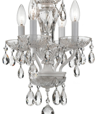 Crystorama Lighting Group 5534-CL-MWP Traditional Crystal 4 Light - English
