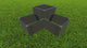 Weathered Wood 'Chateau Marmont' 4'x4' 5-Level Raised Garden Bed, Terraced