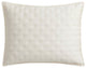 Lyocell Quilt Pillow Sham Set, 2 Piece, Ivory, King